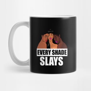 Every Shade Slays Melanin, Afro Black Pride Mug